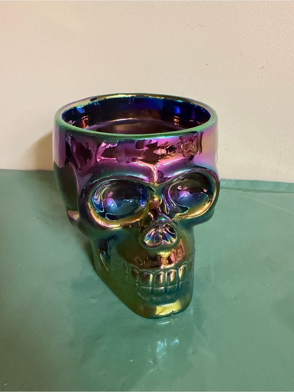 NEW Halloween Skull Platform Candle Holder